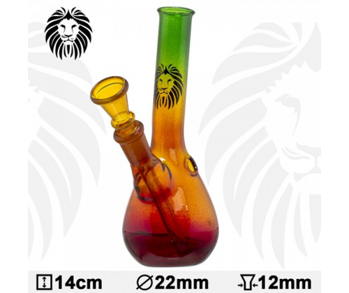 Γυάλινο Bong Rasta Beaker Hangover 14cm - 01174N - Τιμή: 5,70€