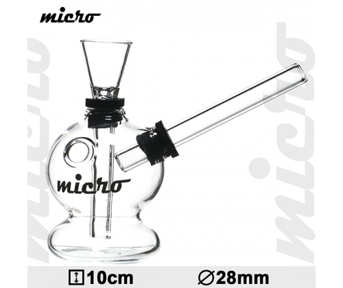 Γυάλινο Bong Micro 10cm - 01179 -  Price: 3,10€