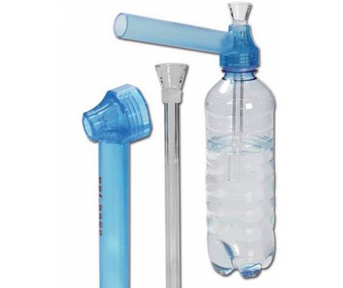 Uni-Bong (Μπλε): Μετατρέψτε Οποιοδήποτε Μπουκάλι σε Bong - Τιμή: 6,20€