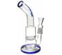 Γυάλινο Bong Bullet 23cm Μπλε + Percolator - Τιμή: 21,50€