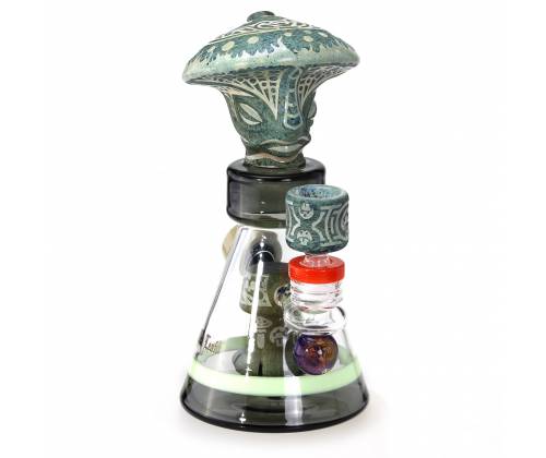 BL Glass Bong Diffuser Mushroom Wizard - 22cm -  Price: 165,00€