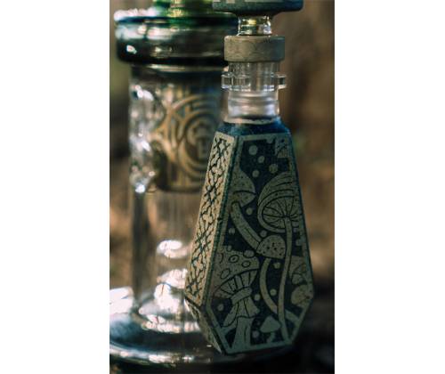 BL Glass Bong Diffuser Mushroom Wizard - 22cm -  Price: 165,00€