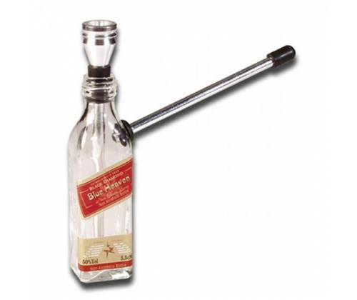 Γυάλινο Bottle Bong «Blue Heaven» - 15cm -  Price: 5,90€