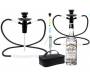 Ναργιλές Hookah Travel Kit Μπλε - 2 Hoses - 25cm - Τιμή: 17,50€