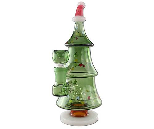 Glass Bong «Xmas» + Percolator 25cm -  Price: 59,50€