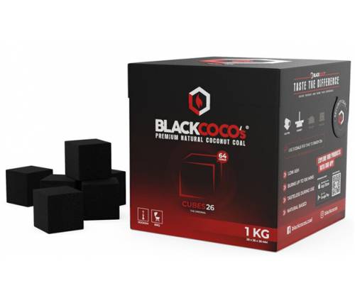 BlackCoco Square Hookah Charcoal (25mm) - 1Kg -  Price: 7,80€