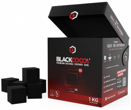 BlackCoco Square Hookah Charcoal (25mm) - 1Kg -  Price: 7,80€