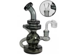 Γυάλινο Herb/OIL Bong Blaze Recycle Diffuser Μαύρο 19cm