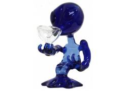 Γυάλινο Bong Blue Alien 15cm