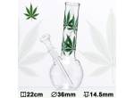 Γυάλινο Bong Multi Leaf 22cm - 01121