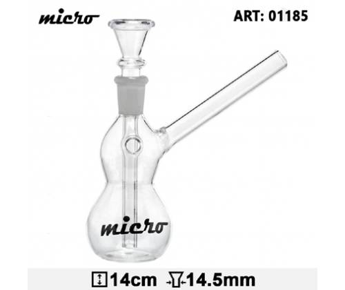 Γυάλινο Bong MICRO 14cm - 01185 - Τιμή: 7,00€