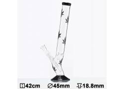 Γυάλινο Ice Bong Multi Leaf Bolt - 01349