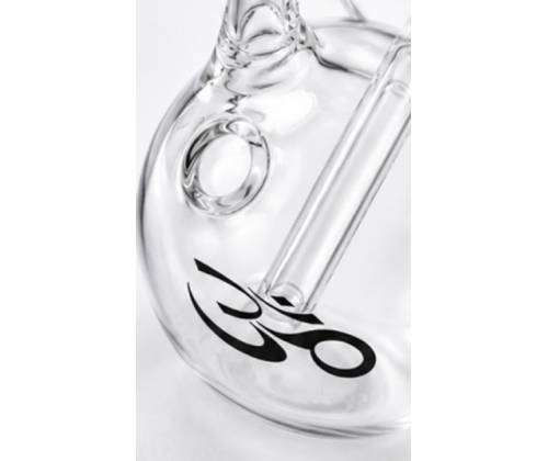 Glass Bong OM Mini with Glass Mouthpiece (Whistle Side Mouth) 14.5cm - Price: 9,90€