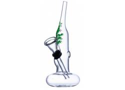 Γυάλινο Bong Handmade Mini Curved Mouth - 14cm