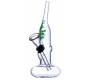 Γυάλινο Bong Handmade Mini Curved Mouth - 14cm -  Price: 7,60€