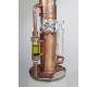 Χειροποίητο OIL Bong Black Leaf «Archimedes Reactor» | Γυαλί - Χαλκός 40cm - Τιμή: 189,00€