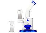 Γυάλινο OIL Bong Blue + Percolator 16cm