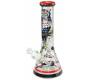 Γυάλινο Hand Painted Ice Bong Night Owl 32cm -  Price: 59,90€