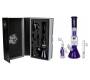 Γυάλινο Bong IN BOX Black Leaf  | Perco Ice+Precooler (Herbs/Oil) 37cm - Τιμή: 110,00€