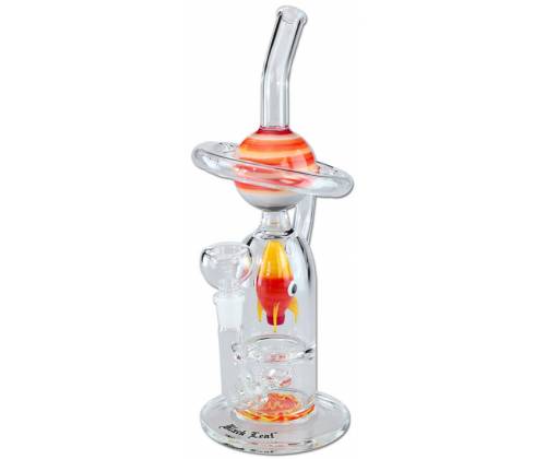 Γυάλινο Bong Black Leaf «Ascent to Saturn» - Ανάβαση στον Κρόνο 30cm - Τιμή: 119,00€