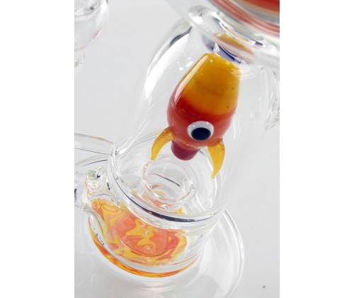 Γυάλινο Bong Black Leaf «Ascent to Saturn» - Ανάβαση στον Κρόνο 30cm - Τιμή: 119,00€