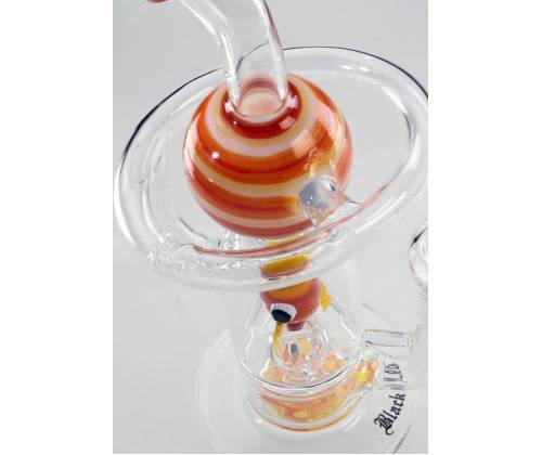 Γυάλινο Bong Black Leaf «Ascent to Saturn» - Ανάβαση στον Κρόνο 30cm - Τιμή: 119,00€