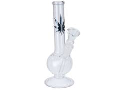 Γυάλινο Bong Dark Leaf 18cm - 0466