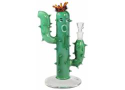 Γυάλινο Bong Black Leaf Κάκτος - Cactus King 28cm