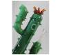 Γυάλινο Bong Black Leaf Κάκτος - Cactus King 28cm - Τιμή: 69,00€