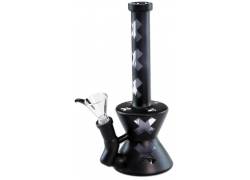 Γυάλινο Bong Black Matt Cross 21cm