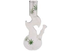 Γυάλινο Bong Green Leaf 30cm - 503189