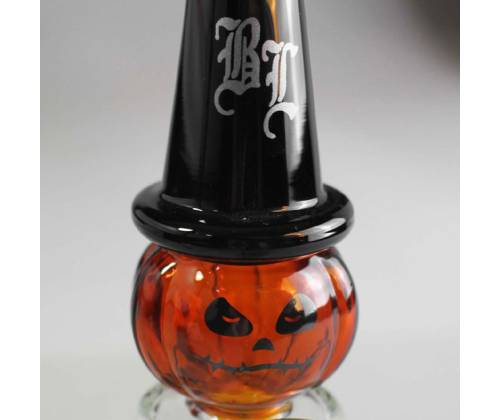 Γυάλινο OIL Bong Halloween + Percolator 19cm - Τιμή: 55,00€