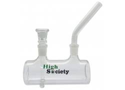 Γυάλινο Bong High Society Flat Barrel - 17cm