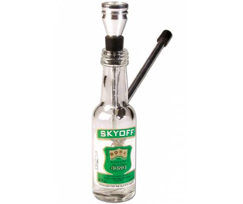Γυάλινο Bottle Bong «Skyoff» - 15cm - Τιμή: 5,90€