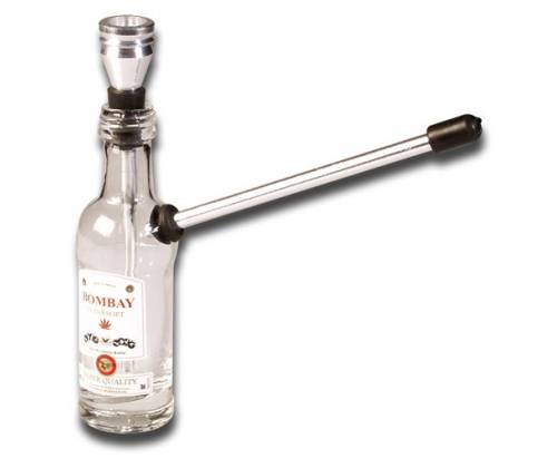 Γυάλινο Bottle Bong «Bombay» - 15cm - Τιμή: 5,90€