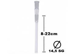 Ανταλλακτικό γυάλινο πιπάκι για Bong (Chillum) - SG:14.5mm - Μήκος: 08-22cm | Δέχεται Bowl