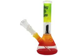 Γυάλινο Ice Bong Amsterdam Rasta + Percolator 19cm