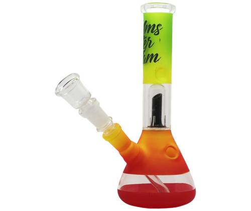 Glass Ice Bong Amsterdam Rasta + Percolator 19cm - Price: 16,90€