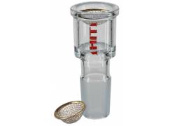 Γυάλινο Bowl Για Bong 1Hit με Σίτες Ø20mm με Μεταλλικό Στεφάνι - 18.8mm