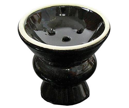 Waves Ceramic Hookah Bowl - Black -  Price: 1,70€