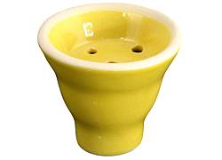 Plain Ceramic Hookah Bowl - Yellow