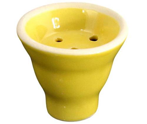 Plain Ceramic Hookah Bowl - Yellow -  Price: 1,70€
