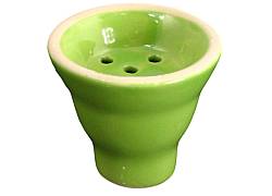 Plain Ceramic Hookah Bowl - Green