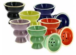 Ceramic Hookah Bowl Small & Medium Size - Various Colors