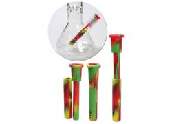 Ανταλλακτικό πιπάκι Σιλικόνης για Bong (Chillum) - SG:14.5/19mm - Μήκος: 10-16cm Ρυθμιζόμενο | Δέχεται Bowl