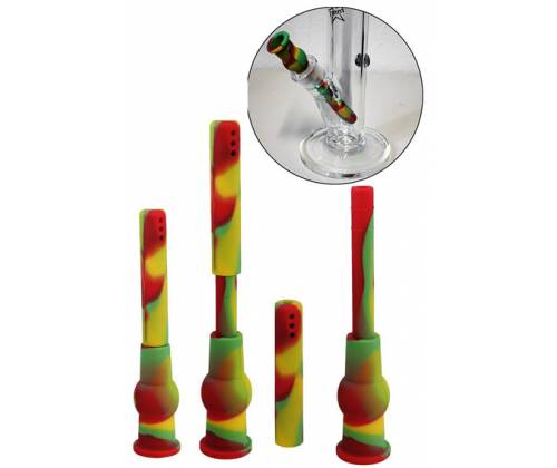 Ανταλλακτικό πιπάκι Σιλικόνης για Bong (Chillum) - SG:19mm - Μήκος: 10-16cm Ρυθμιζόμενο | Δέχεται Bowl - Τιμή: 5,50€