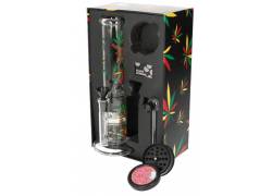 Bong Σετ «Rasta Leaf» με Bong 27cm, Grinder, Πιπάκι και Σίτες