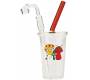 Glass Oil Bong Beaker Mushrooms - 20cm -  Price: 32,50€