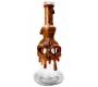 Γυάλινο Bong Handmade Skull Clay Brown - 22cm - Τιμή: 49,90€