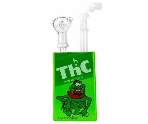 Γυάλινο Bong Juice Glass Cartoon THC Frog Πράσινο - 19cm -  Price: 25,40€